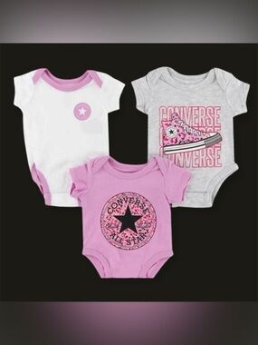 NWT 3pc Converse Onesie Set